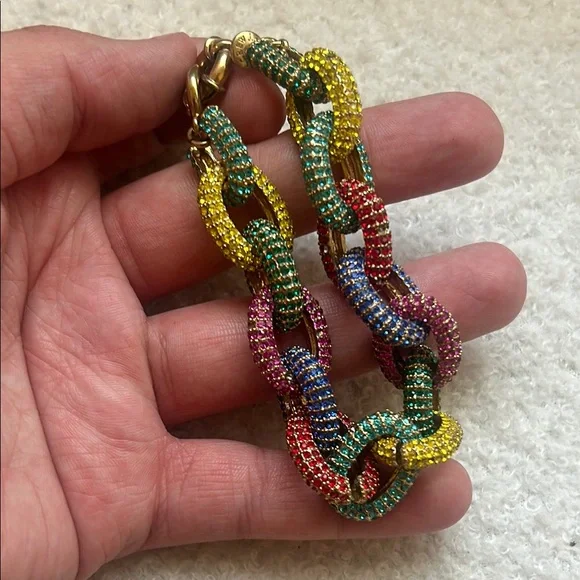 Multicolor Chain Link Bracelet - Picture 3 of 3
